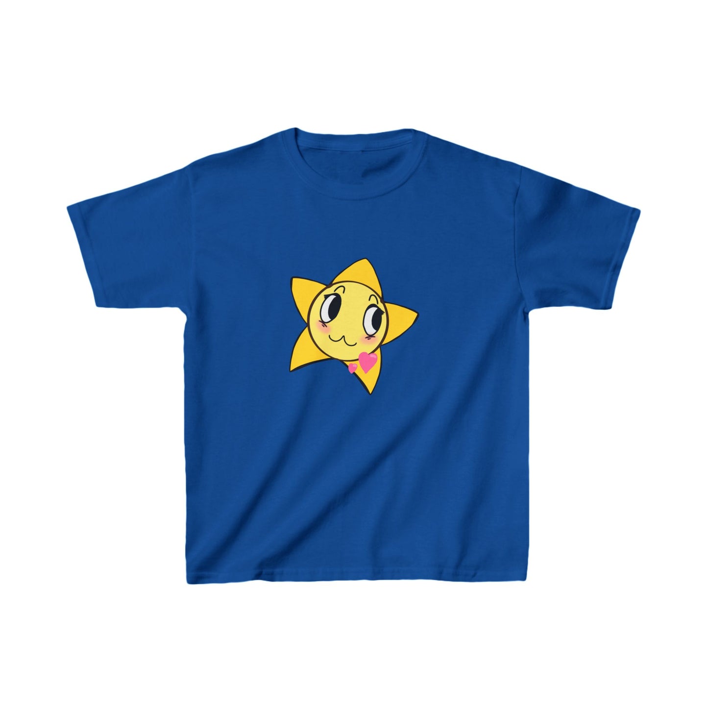 Cute Star Kids Heavy Cotton Tee - Perfect for Playtime!