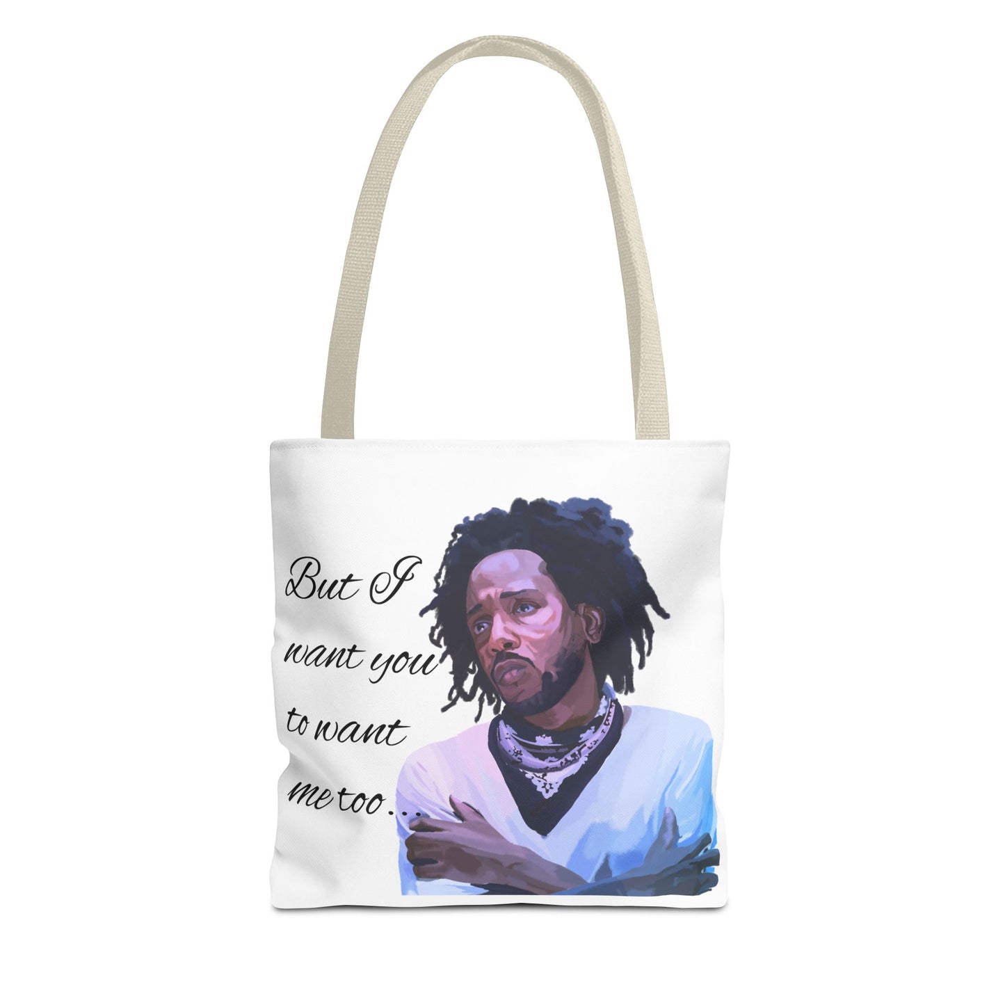 Artistic Quote Tote Bag - Perfect for Kendrick Lamar Fans, Gift for Music Lovers, Eco-Friendly Shopping,