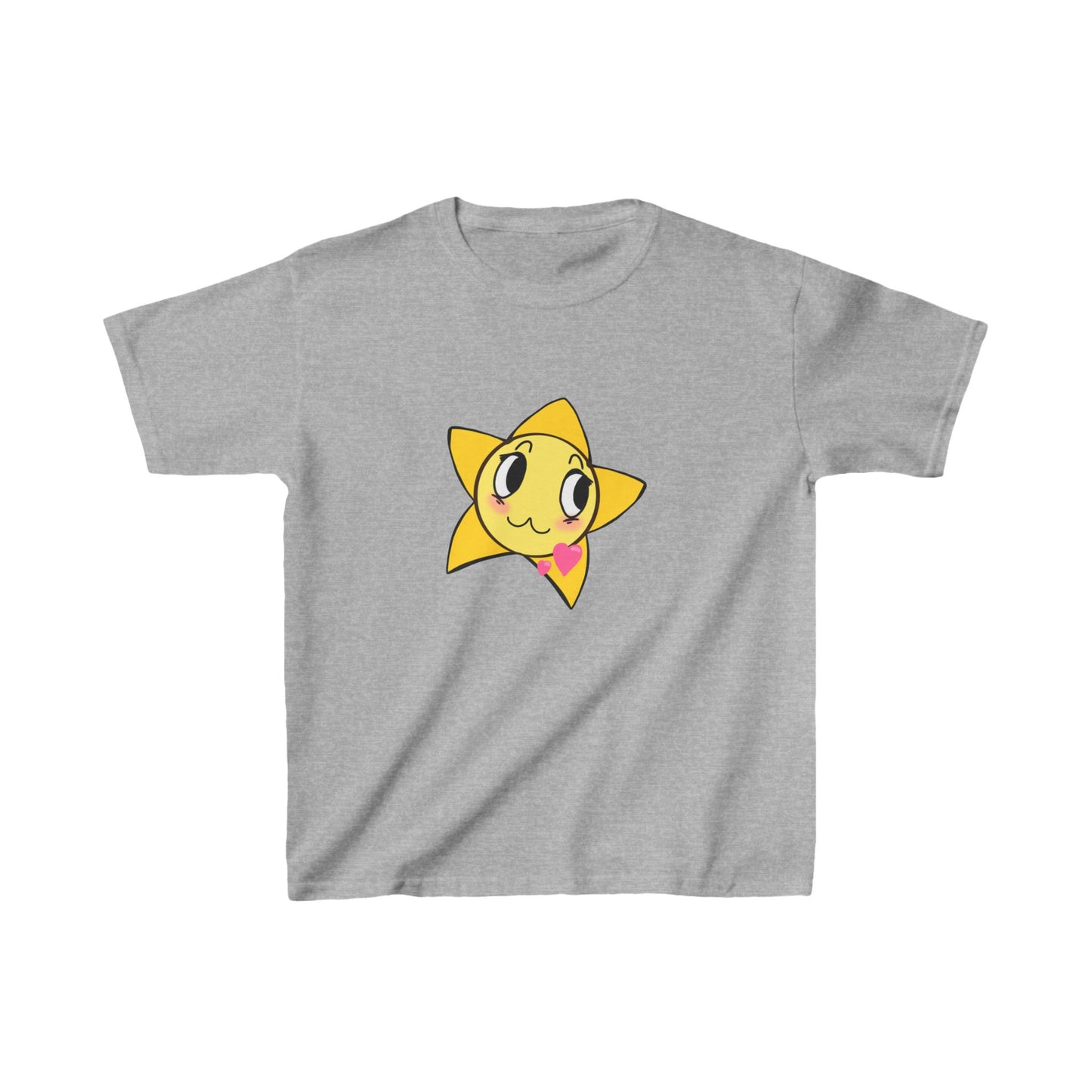 Cute Star Kids Heavy Cotton Tee - Perfect for Playtime!