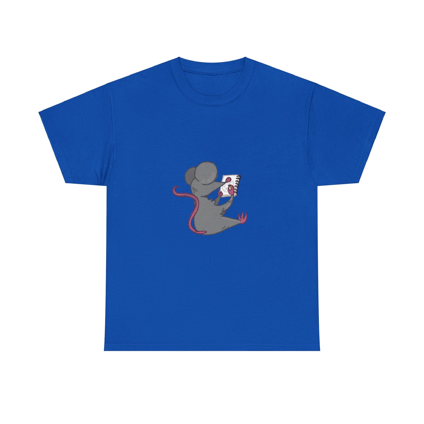 Cute Mouse Illustration Unisex Heavy Cotton Tee