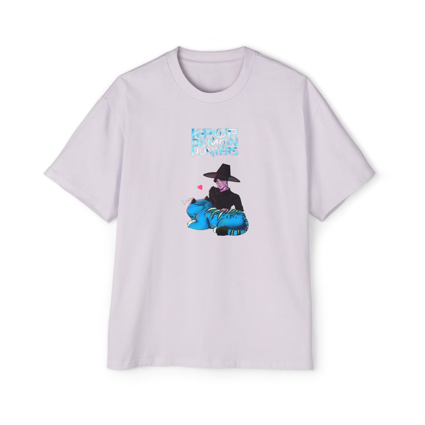 Jinu & Derpy- Men's Heavy Oversized Tee