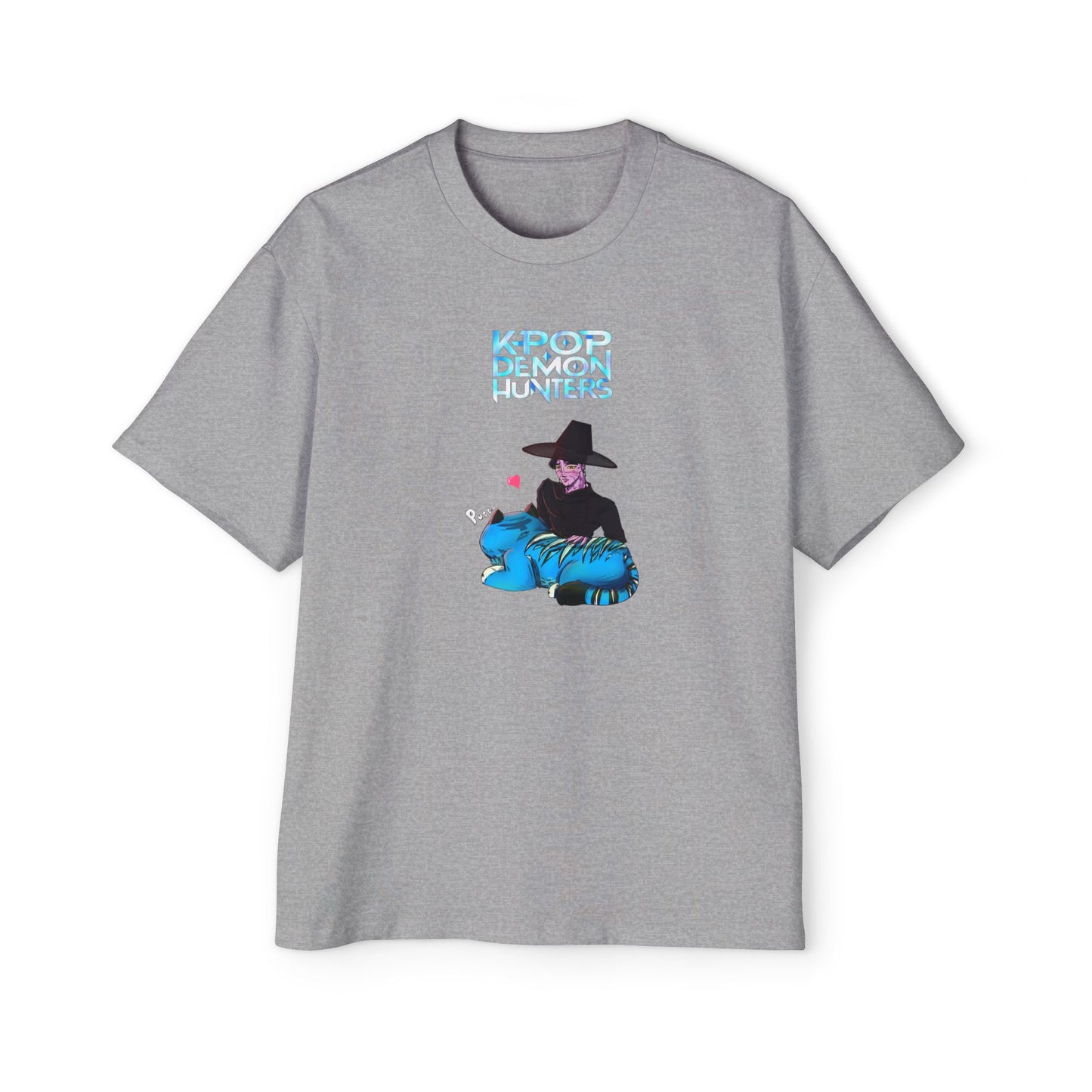 Jinu & Derpy- Men's Heavy Oversized Tee