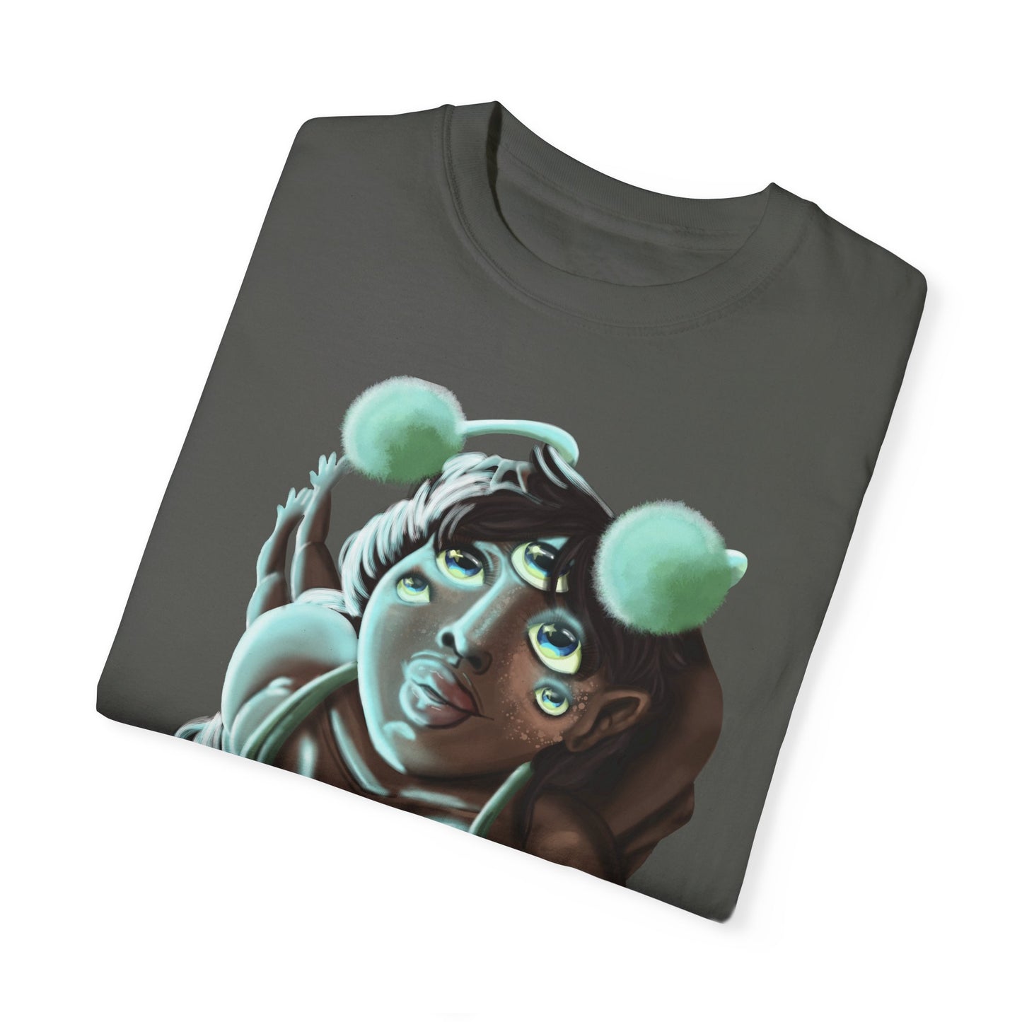 Unisex Garment-Dyed T-Shirt with Creative Pop Art Design