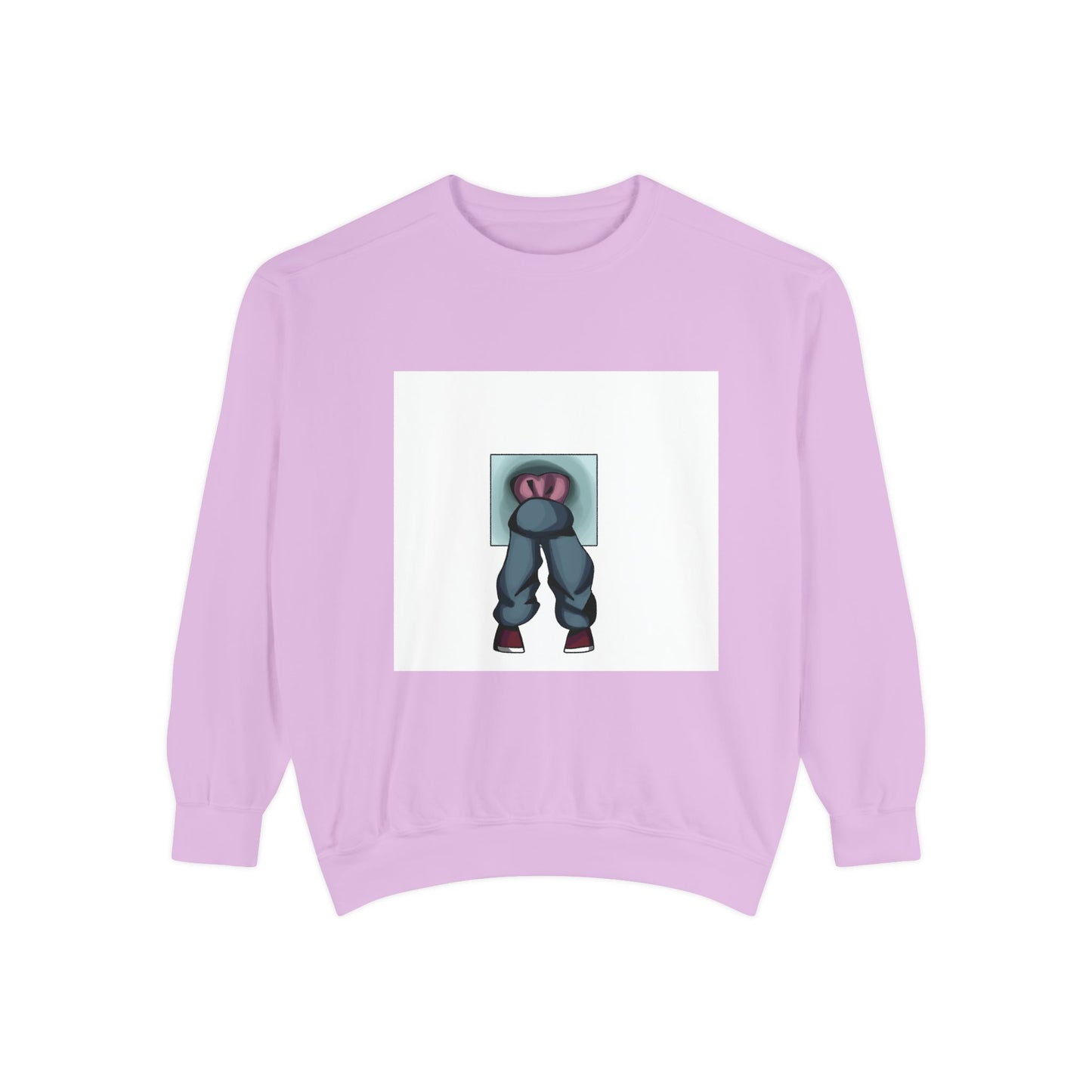 Artful Expression Unisex Garment-Dyed Sweatshirt - Bold Graphics & Unique Vibes