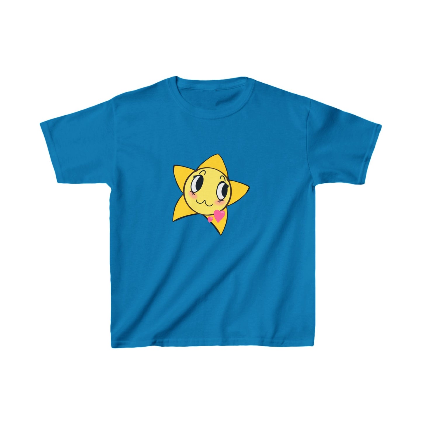 Cute Star Kids Heavy Cotton Tee - Perfect for Playtime!