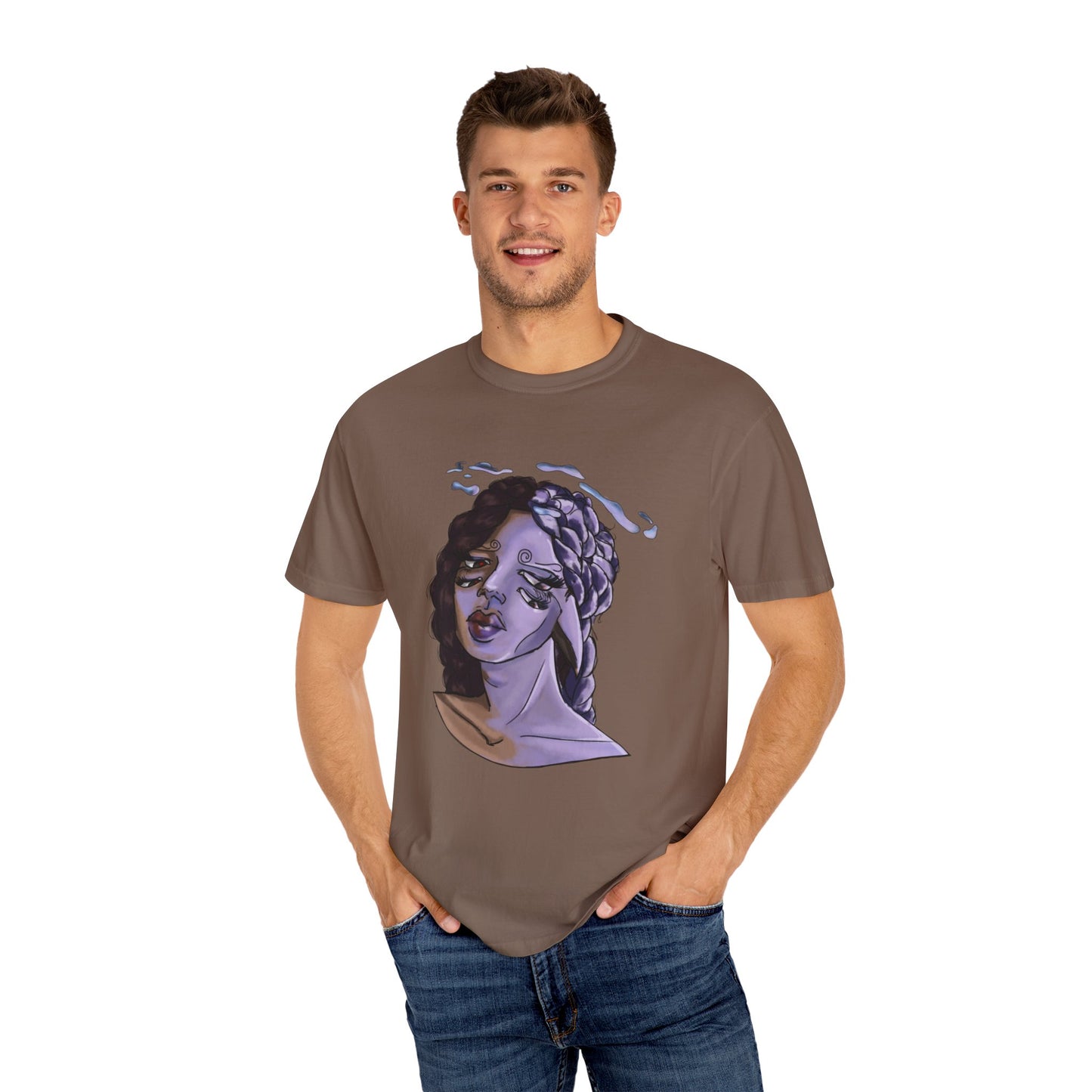 Artistic Unisex T-shirt - Bohemian Style Tee, Unique Graphic Shirt, Casual Wear, Gift for Art Lovers, Soft Cotton T-shirt