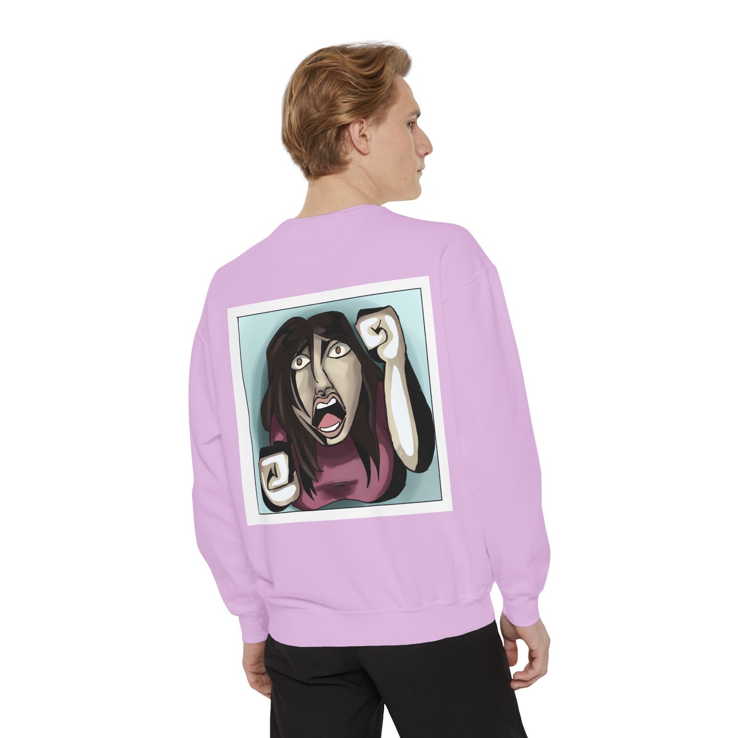 Artful Expression Unisex Garment-Dyed Sweatshirt - Bold Graphics & Unique Vibes