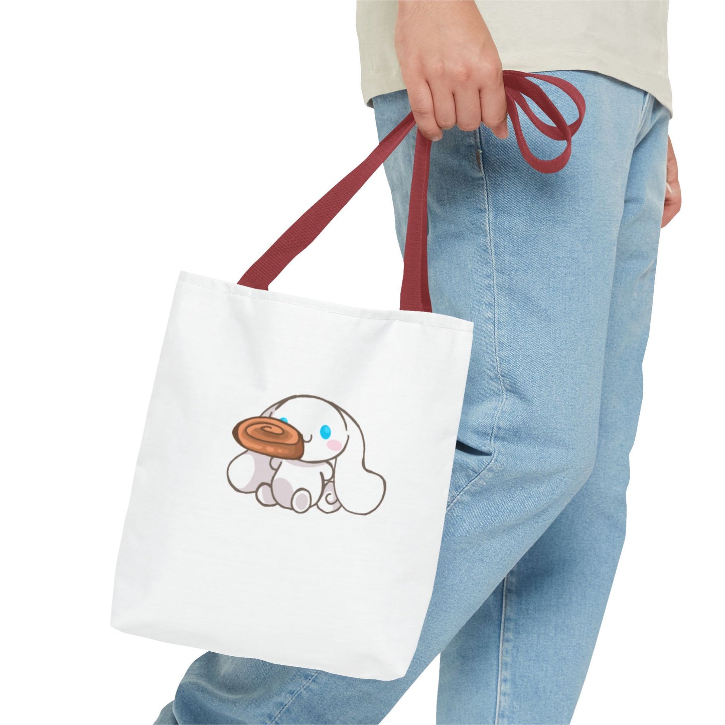 Cute Puppy Tote Bag with Frisbee Design - Ideal Gift for Dog Lovers