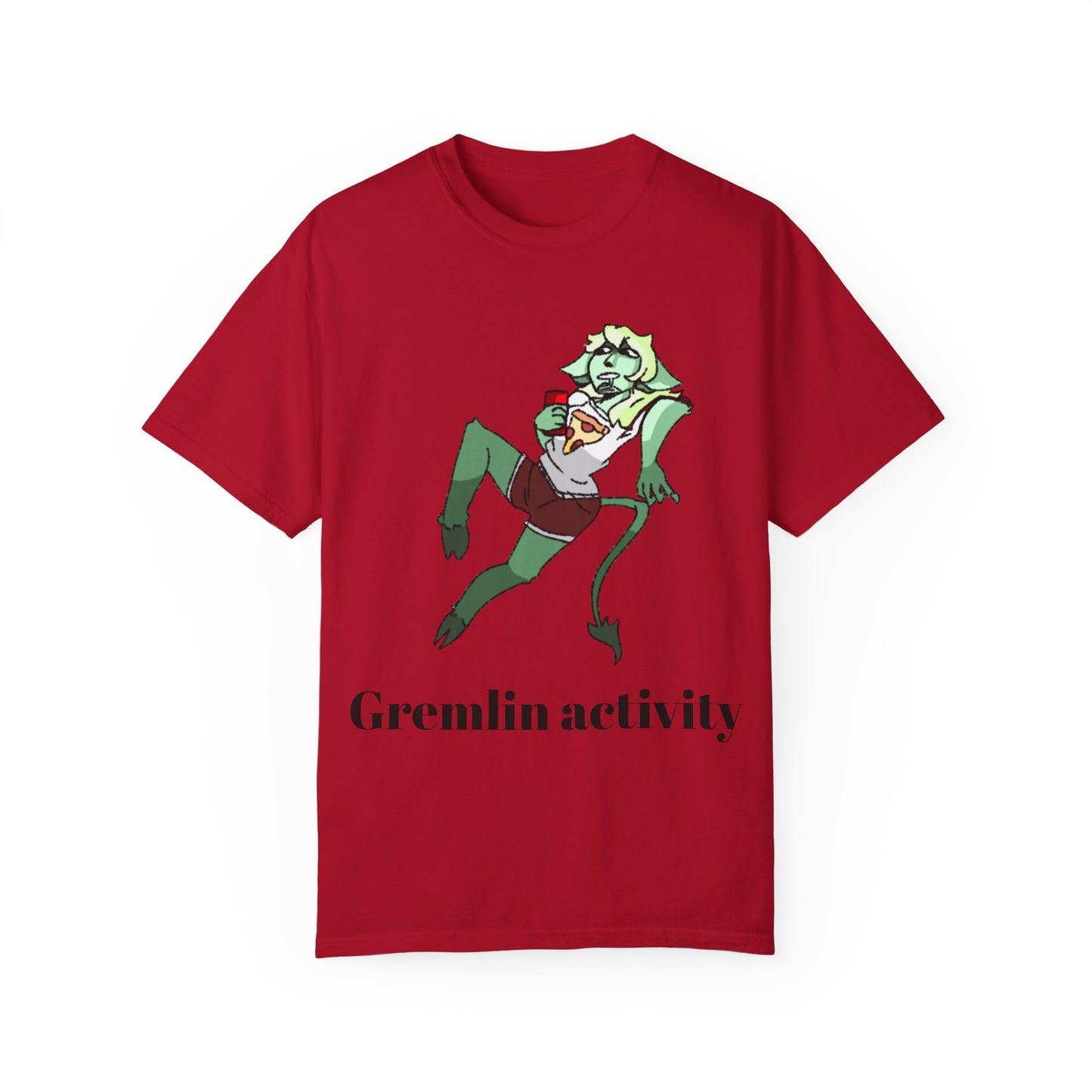 Unisex Garment-Dyed T-shirt - Gremlin Activity Graphic Tee