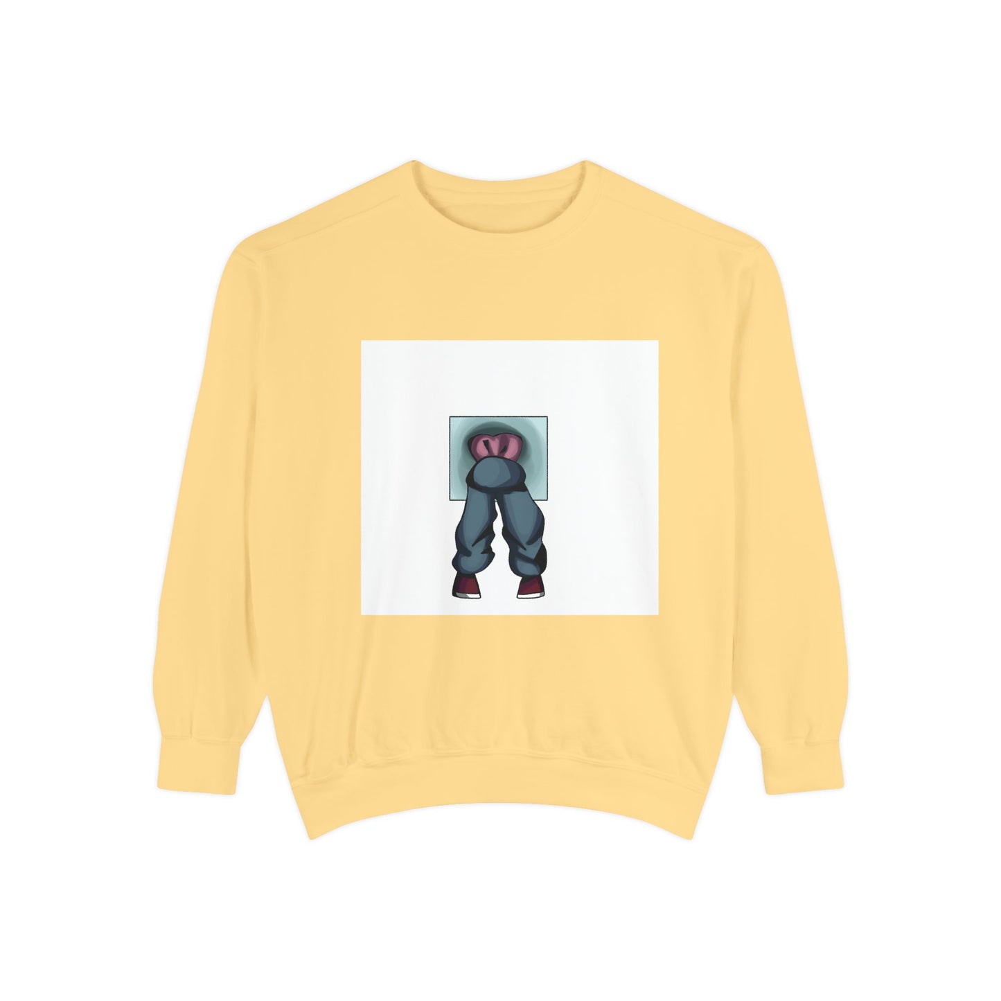 Artful Expression Unisex Garment-Dyed Sweatshirt - Bold Graphics & Unique Vibes