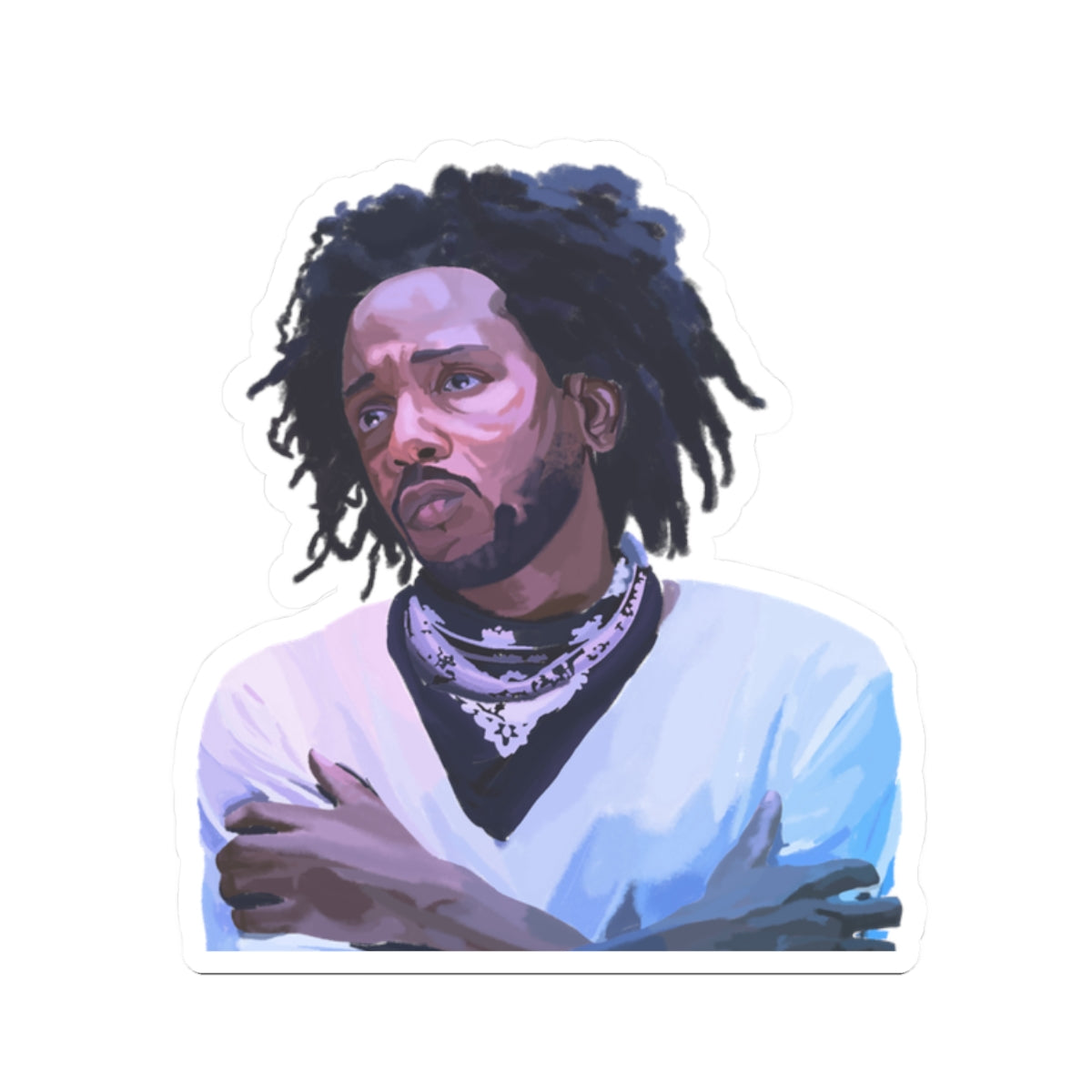 Kiss-Cut Stickers - Unique Artwork, Trendy Vinyl Decal for Laptop, Phone, and Scrapbooking, Music Lover Gift, Cool Artist