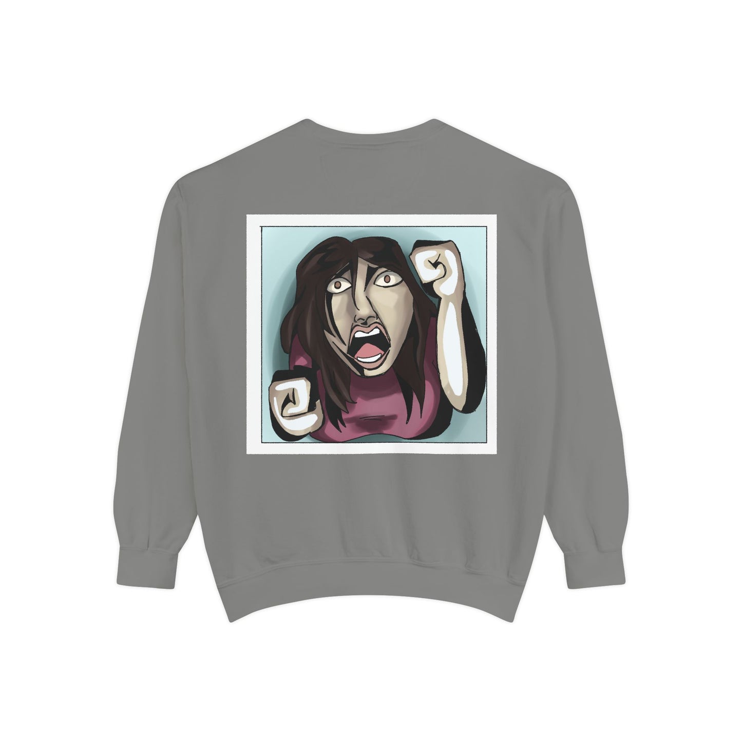 Artful Expression Unisex Garment-Dyed Sweatshirt - Bold Graphics & Unique Vibes