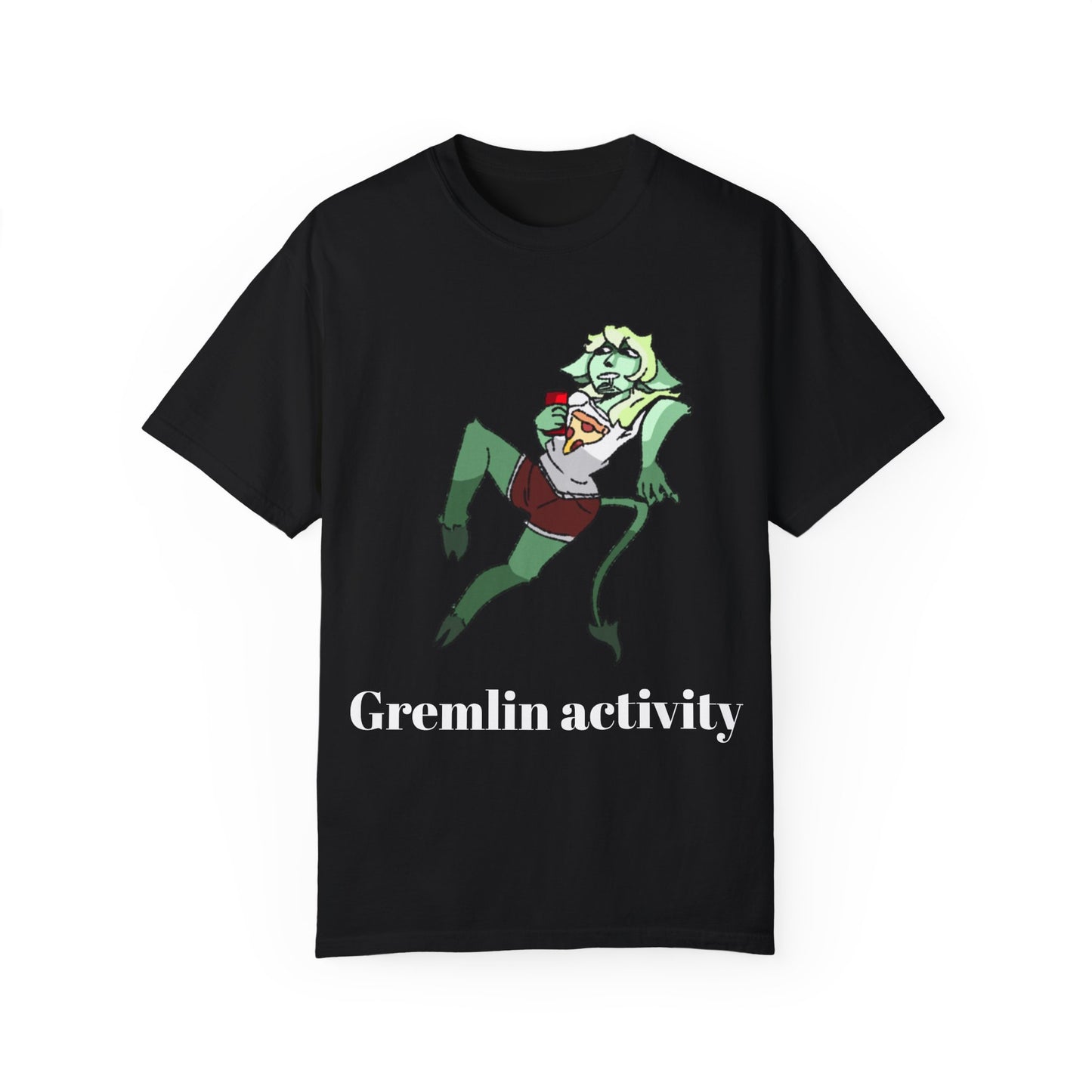 Unisex Garment-Dyed T-shirt - Gremlin Activity Graphic Tee