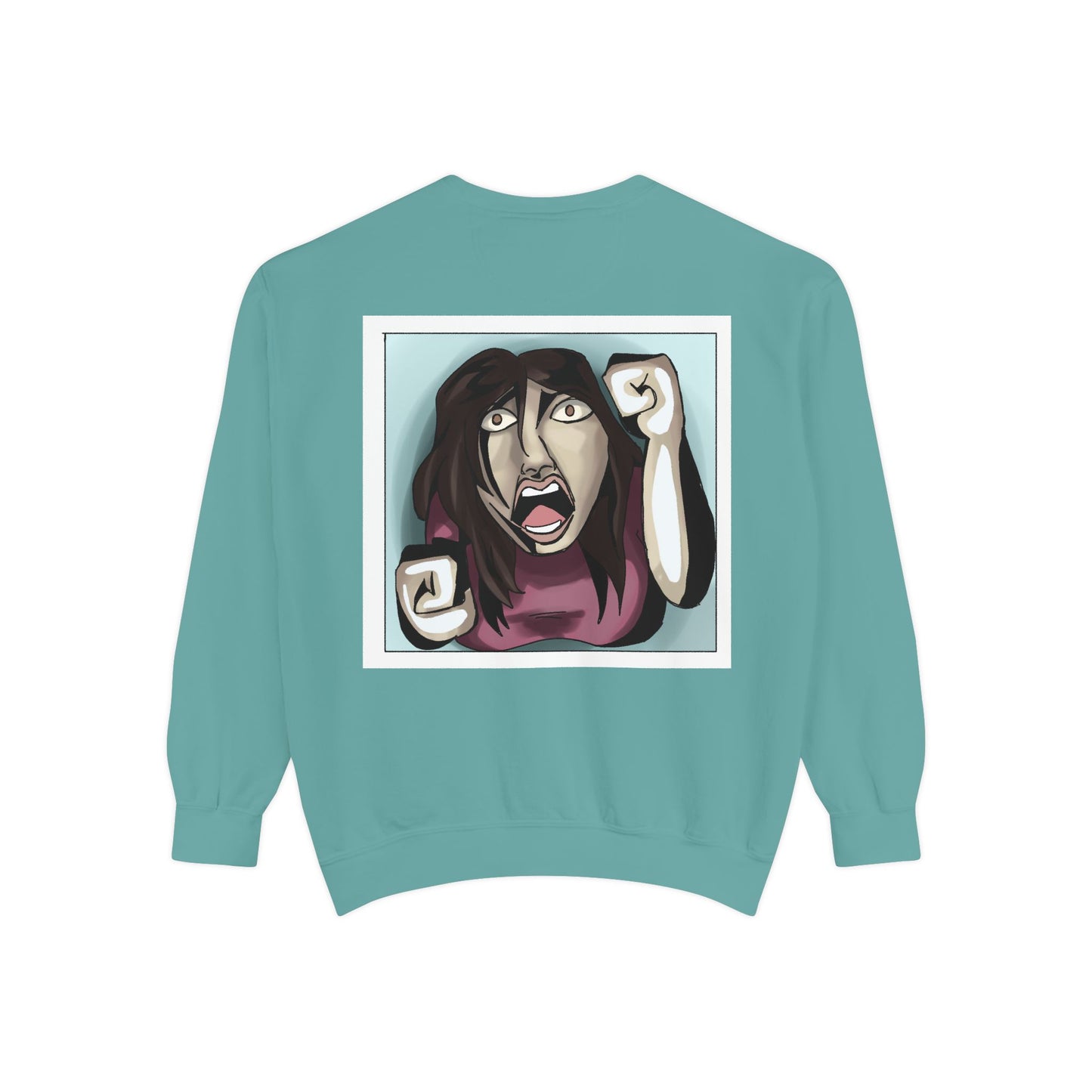 Artful Expression Unisex Garment-Dyed Sweatshirt - Bold Graphics & Unique Vibes