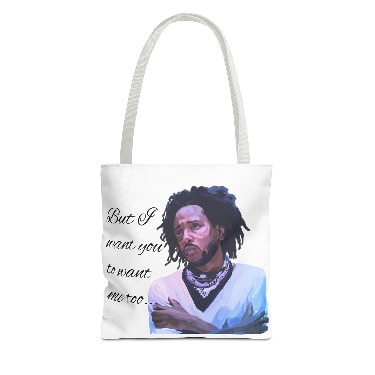 Artistic Quote Tote Bag - Perfect for Kendrick Lamar Fans, Gift for Music Lovers, Eco-Friendly Shopping,