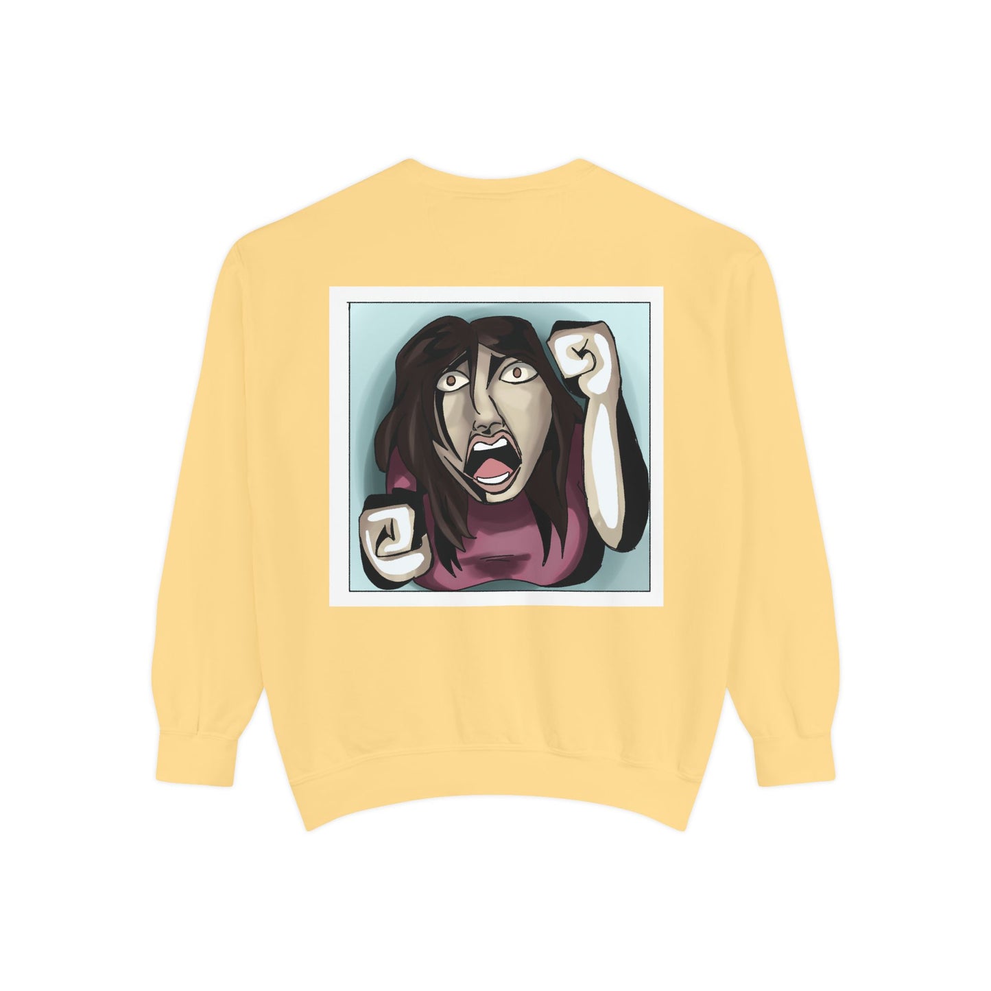 Artful Expression Unisex Garment-Dyed Sweatshirt - Bold Graphics & Unique Vibes