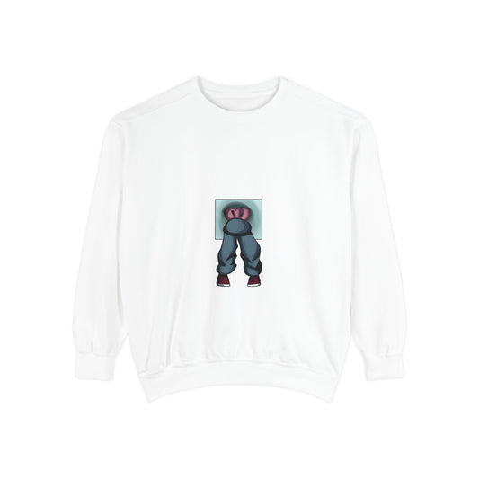 Artful Expression Unisex Garment-Dyed Sweatshirt - Bold Graphics & Unique Vibes