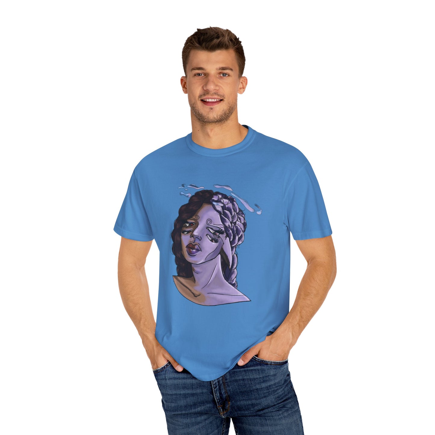 Artistic Unisex T-shirt - Bohemian Style Tee, Unique Graphic Shirt, Casual Wear, Gift for Art Lovers, Soft Cotton T-shirt