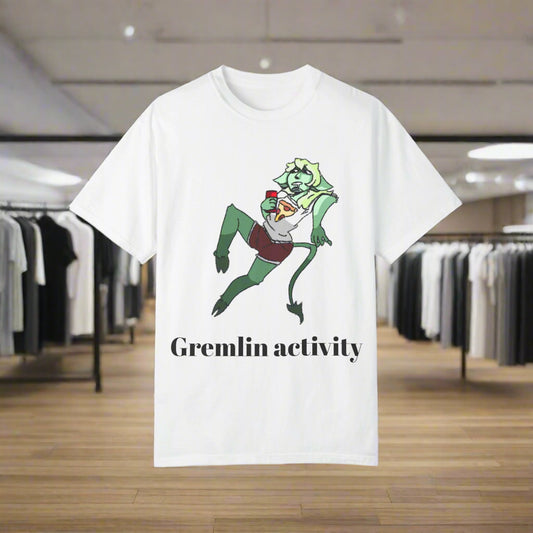 Unisex Garment-Dyed T-shirt - Gremlin Activity Graphic Tee